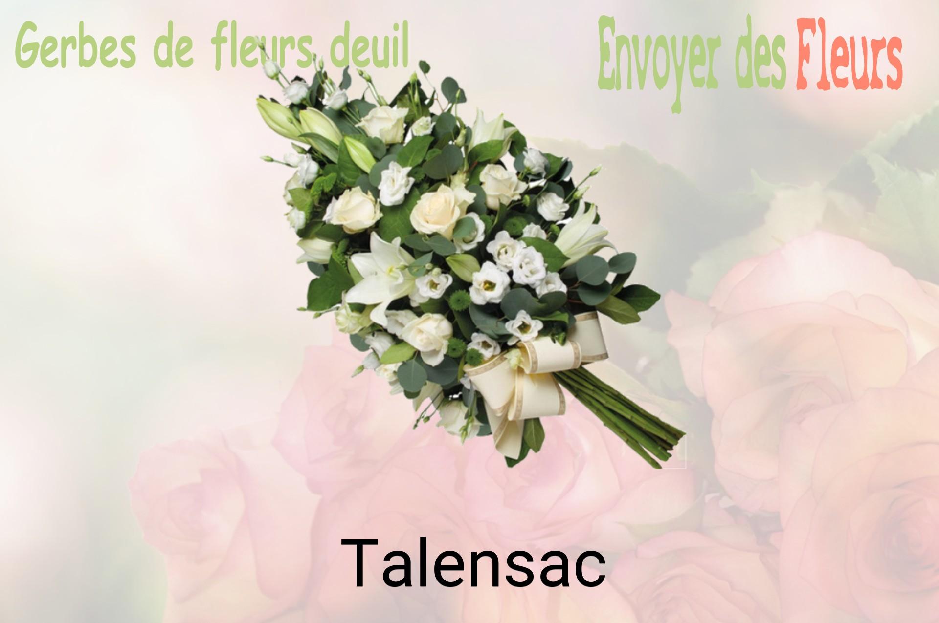 Gerbe de fleurs de deuil livrée à Talensac